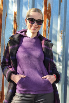 pulover fialový