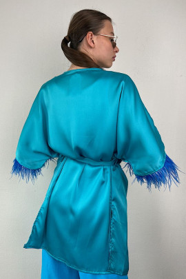 Kimono Hugio tyrkysové
