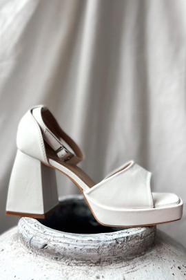 Sandále Platone biele