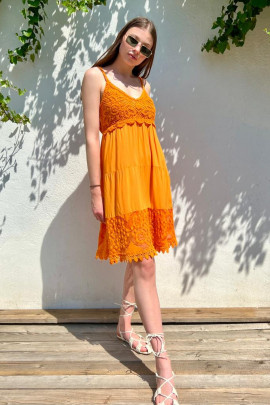 Šaty Agnese oranžové