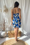 Šaty Ruffino modrý kvet