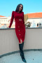 Šaty Diletto červené