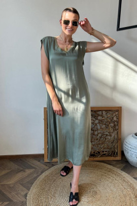Šaty Valeriana olivové