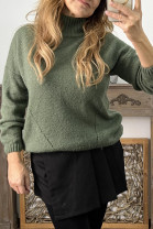 Zelený pulover Kia