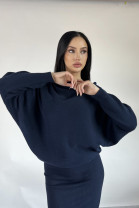 Tmavomodrý pulover Petronia