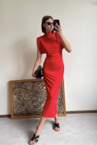 Červené šaty Twiggy
